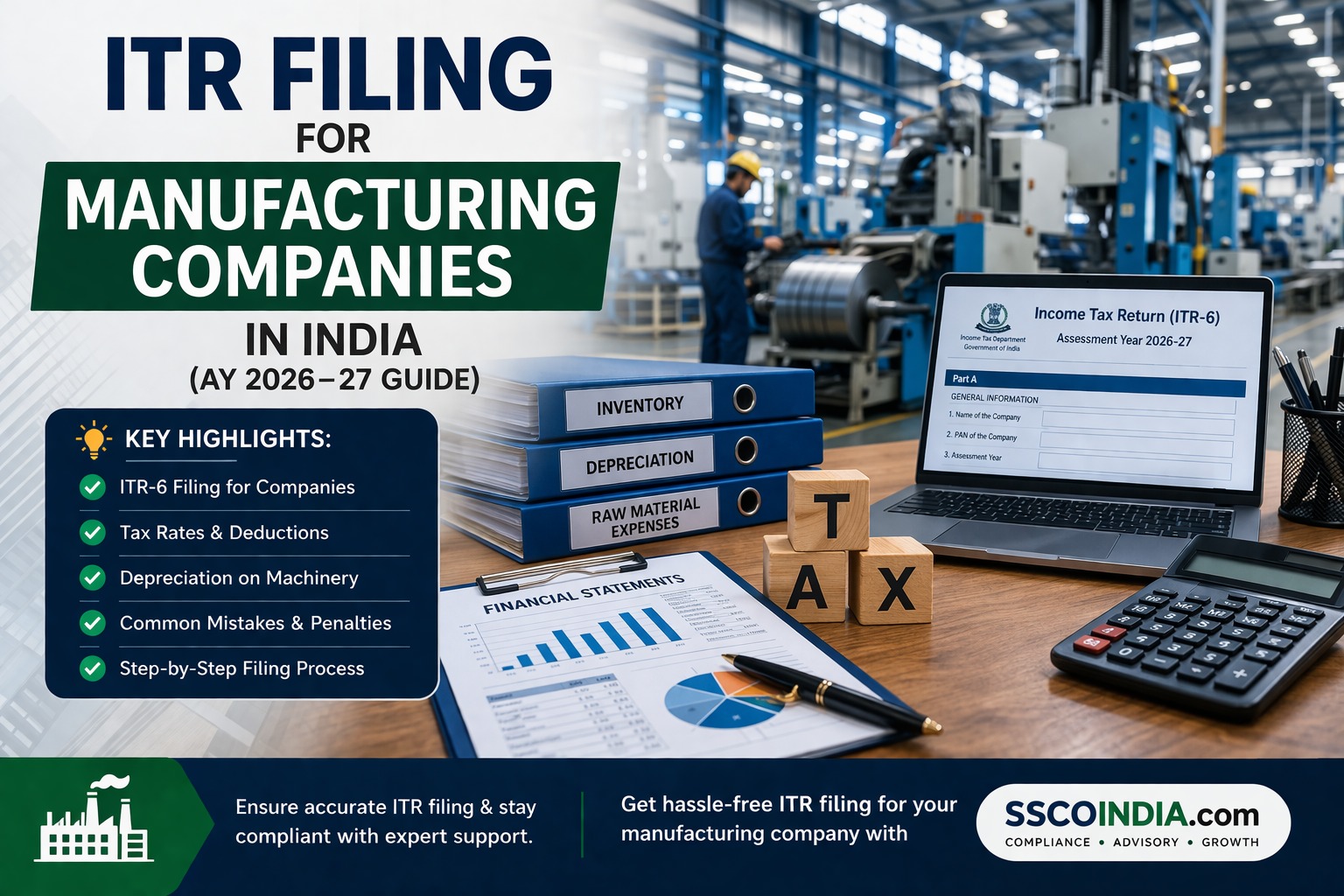 ITR Filing For Manufacturing Companies India